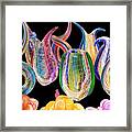 Dancing Glass Objects Framed Print