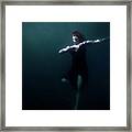 Dancing Under The Water Framed Print