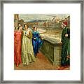 Dante And Beatrice Framed Print