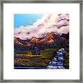 Dark Mountain Stream Framed Print