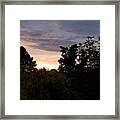 Dark Sunset Framed Print