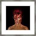David Bowie Aladdin Sane Mixed Media Framed Print