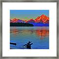 Dawn At Colter Bay Framed Print