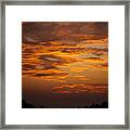 Dawn On Gaither Mountain At Ponca Wilderness Framed Print