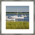 Dawn On The Harbor Framed Print