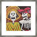 Day Of The Dead Couple Framed Print