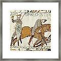 Death Of Harold, Bayeux Tapestry Framed Print