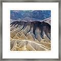 Death Valley - Rock Formations Framed Print