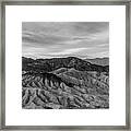 Death Valley Undulating Hills Framed Print