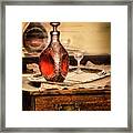 Decanter And Glass Framed Print