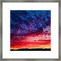 December Sunset From The Mall Parking Lot Framed Print