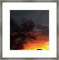 December Sunset Framed Print