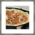 Deep Dish Pizza 001 Framed Print