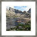 Deep Lake And Temple Mountains Framed Print