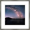 Deerfield Lake Milky Way Framed Print