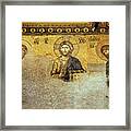 Deesis Mosaic Hagia Sophia-christ Pantocrator-the Last Judgement Framed Print