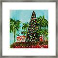Delray Beach Christmas Tree Framed Print
