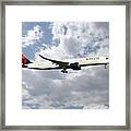 Delta Air Lines - Airbus A350-941 - N502dn Framed Print