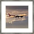 Delta Air Lines - Airbus A350-941 - N503dn Framed Print