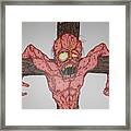 Demon Crucifix Framed Print