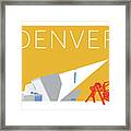 Denver Art Museum/gold Framed Print