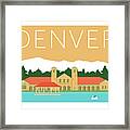 Denver City Park/adobe Framed Print