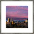 Denver Sunrise Framed Print