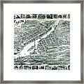 Derby And Shelton Connecticut 1898 Framed Print