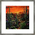 Desert Sunset Framed Print