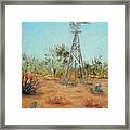 Desert Windmill Framed Print