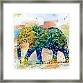 Design 37 Mosaic Elephant Framed Print