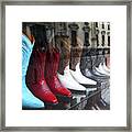 Designer Leather Boots For Sale Framed Print