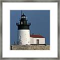 Detroit River Light On Lake Erie Framed Print