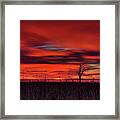 Devils Lake Sunrise Framed Print