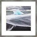 Diamond Beach - Iceland - Travel Photography Framed Print