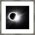Diamond Ring Effect At The Full Solar Eclipse Framed Print