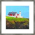 Dingle Lighthouse Impressionist Artwork , County Kerry Ireland  Summer 2016 Framed Print