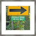 Directional Arrow Road Signs 3 Framed Print