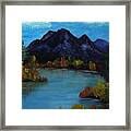 Distant Mountain View Framed Print