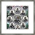 Distinguished Colored Men Framed Print