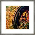 Distressed Old Tractor Framed Print