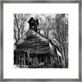Divine Decay In B And W Framed Print