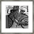 Divvy Bikes Framed Print