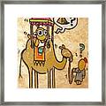 Djerba Street Art Camel Framed Print