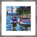 Docked In The Saugeen Framed Print