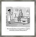 Doctor Talks To Hipster Patient With Hip New Disease Framed Print