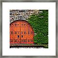 Door At Old Winery Framed Print