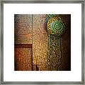 Doorknob Framed Print