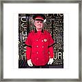 Doorman Juan At Rex Fabrics Miami Framed Print