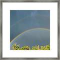 2d14249-double Rainbow Framed Print